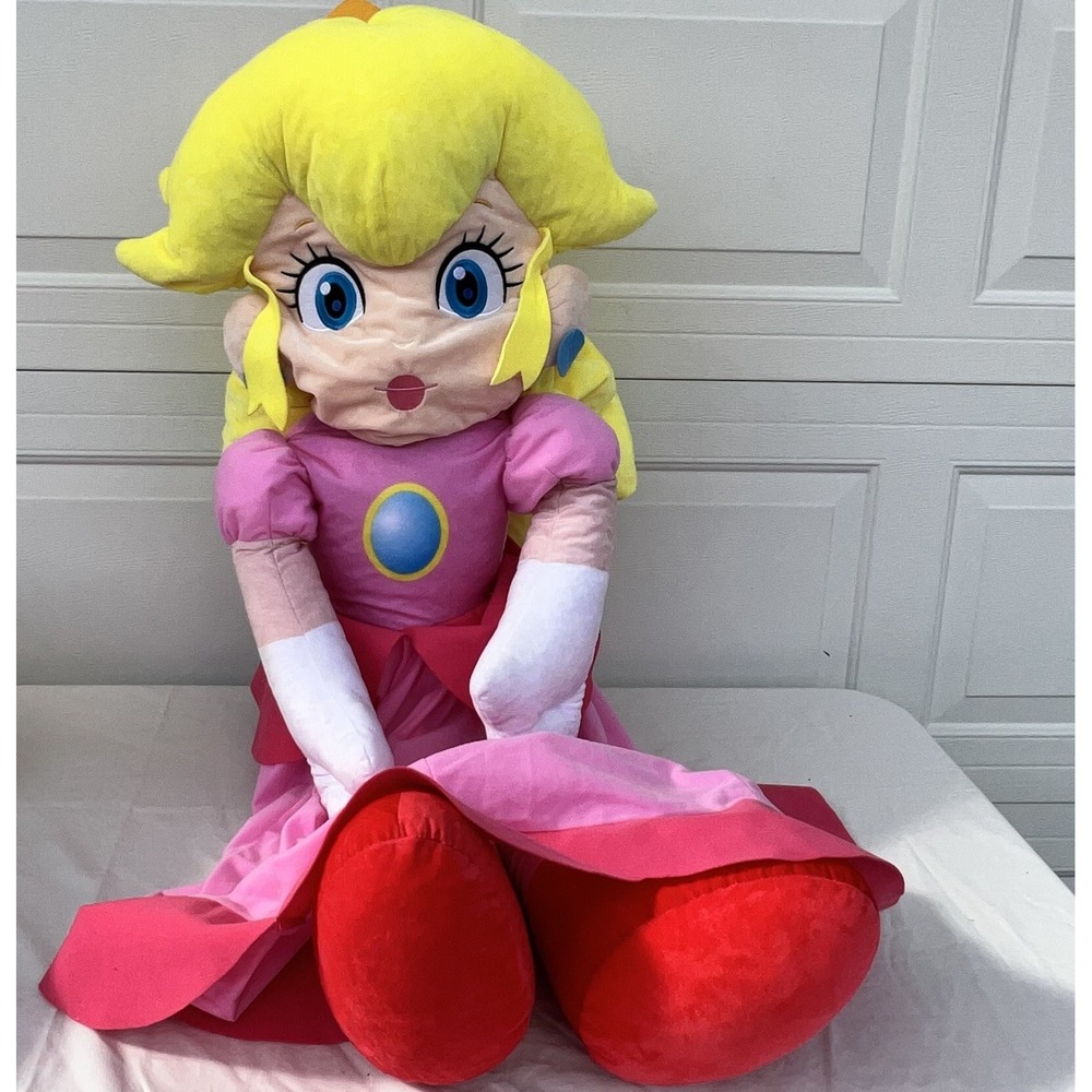 Official Nintendo Super Mario Bros Princess Peach 48 inch 4 ft JUMBO Plush Doll